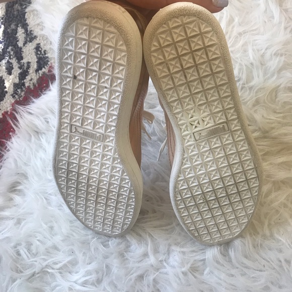 PUMA Basket Sneakers Rose Gold Metallic size 9.5 - Picture 6 of 7